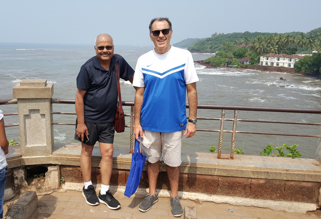 Professor Arunasalam Dharmarajan and Professor Marco Falasca in Goa, India.